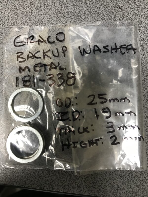 181-338 GRACO AIRLESS BACKUP WASHER 19X3X2MM